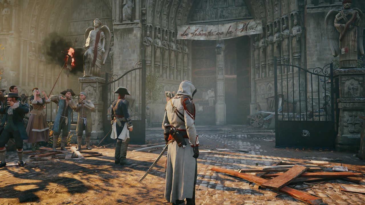 Assassin's Creed Unity Stealth Kills & Parkour - Eliminate Gabriel Sivert