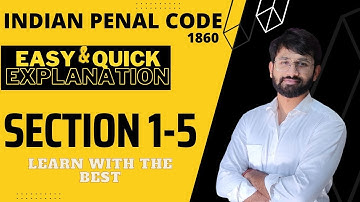 Indian Penal Code 1860 -Section 1-5