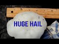 Rare Monster 5 Inch Hail and Lightning in Johnson City, Texas - 5/9/2024