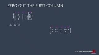 GAUSSIAN ELIMINATION WITHOUT PIVOTING: EXAMPLE 1