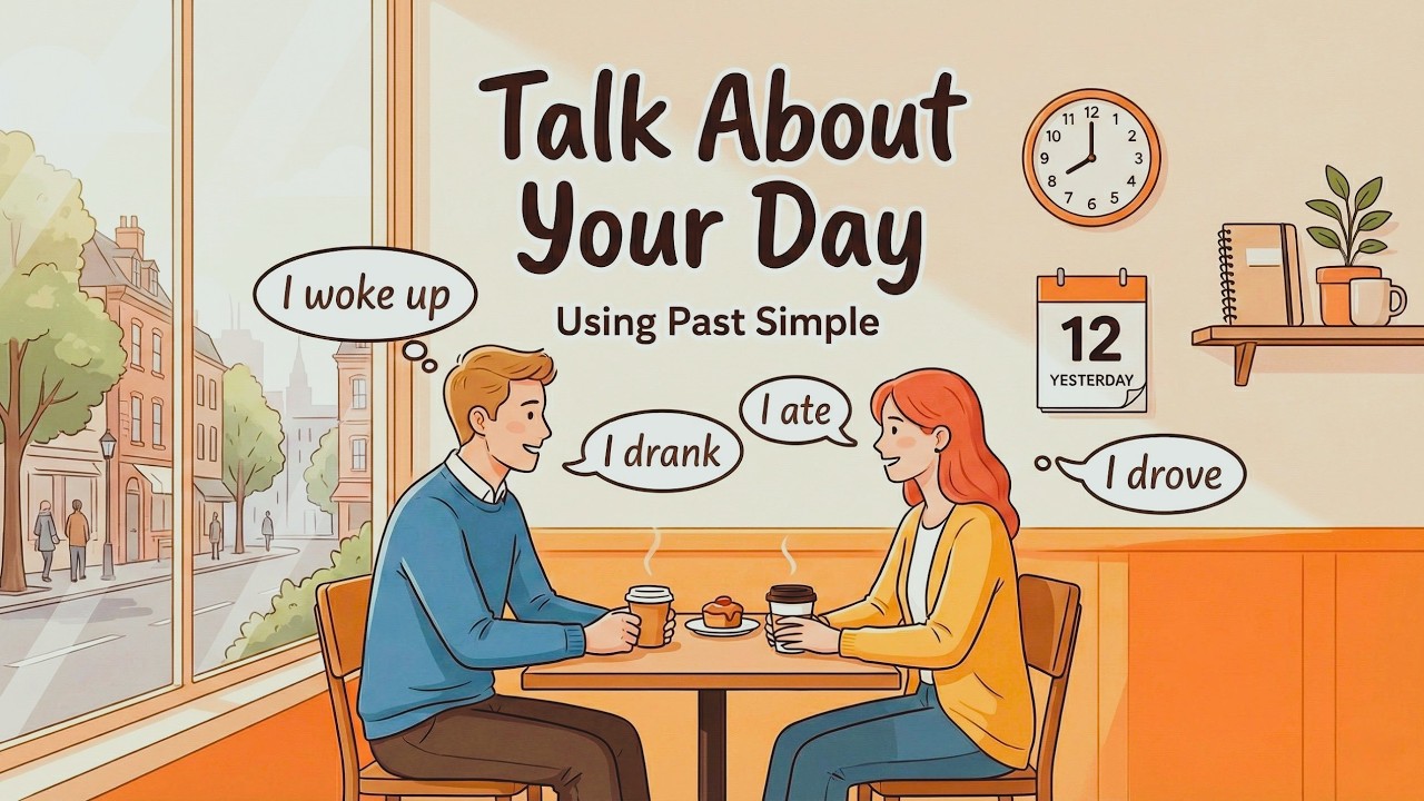 Learn Past Simple Naturally | Talk About Your Day in English | Listening Practice