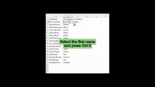 How to Split Names In Excel