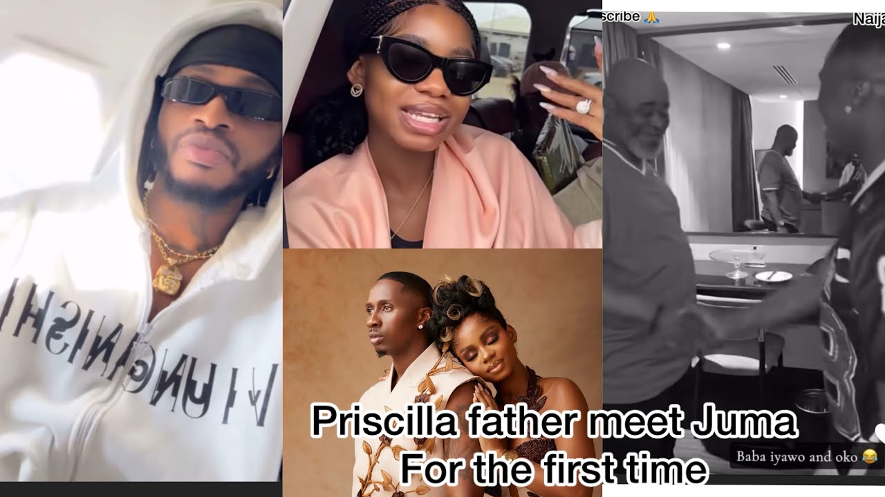 PRISCILLA FATHER ARRIVE LAGOS & MET JUMA JUX FOR THE FIRST TIME, WHILE TANZANIANS DRAG JUMA 