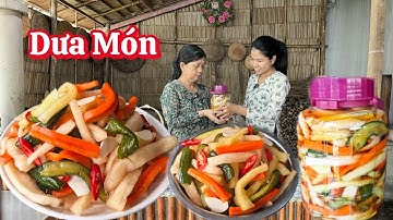 DƯA MÓN không phơi nắng rau củ giòn ngon thấm vị màu đẹp bắt mắt để được lâu 
