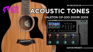 ACOUSTIC tones VALETON GP 200 guitar presets from Liveplayrock #valetongp200 #liveplayrock
