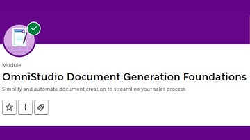 OmniStudio Document Generation Foundations || Salesforce Trailhead