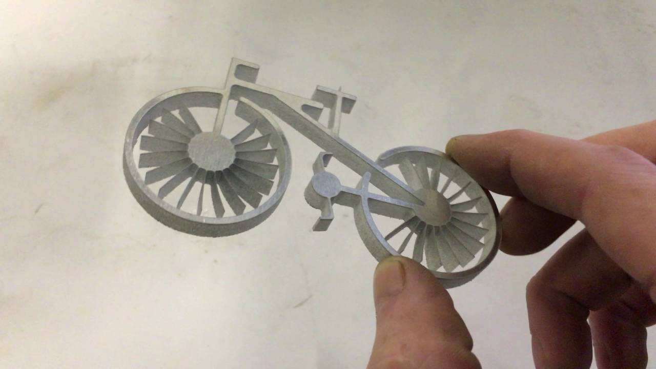 Waterjet Cutting The Bike YouTube