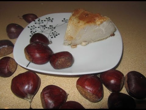 Flan de castañas