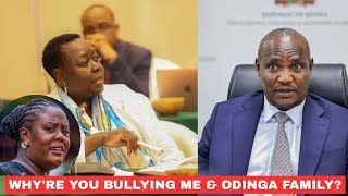 JUST ANSWER MY QUESTION STOP GOING THROUGH THE CORNERS! Ruth Odinga meets CS Mbadi eye to eye 