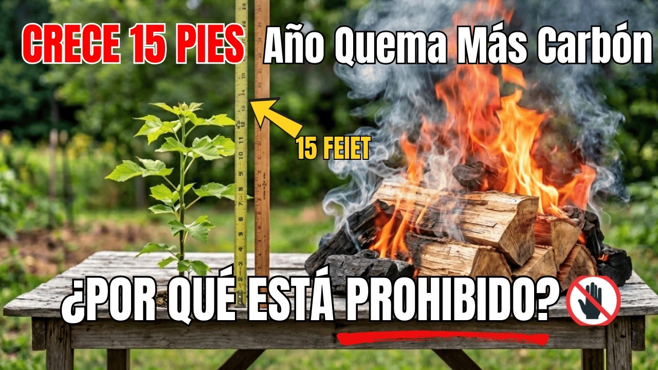 MEJOR Que el CARBÓN: CRECE 15 Pies al Año, Genera Más ENERGÍA — ¿Por Qué Está PROHIBIDO Plantarlo?