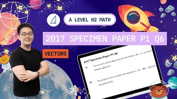 [Vectors] 2017 Specimen Paper P1 Q6 - H2 Math Tuition @ Tim Gan Math