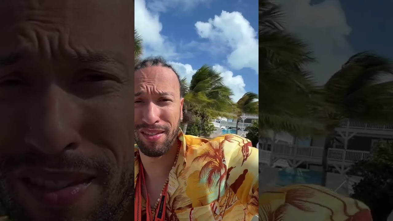 Trying to enjoy my food at Ocean Cay MSC Marine Reserve, but the wind and fly had some other plans!