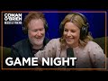 Elizabeth banks is the most competitive person conan has ever met  conan obrien needs a friend