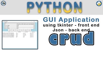 How to use Python TKinter to build a GUI Form to manage JSON data.