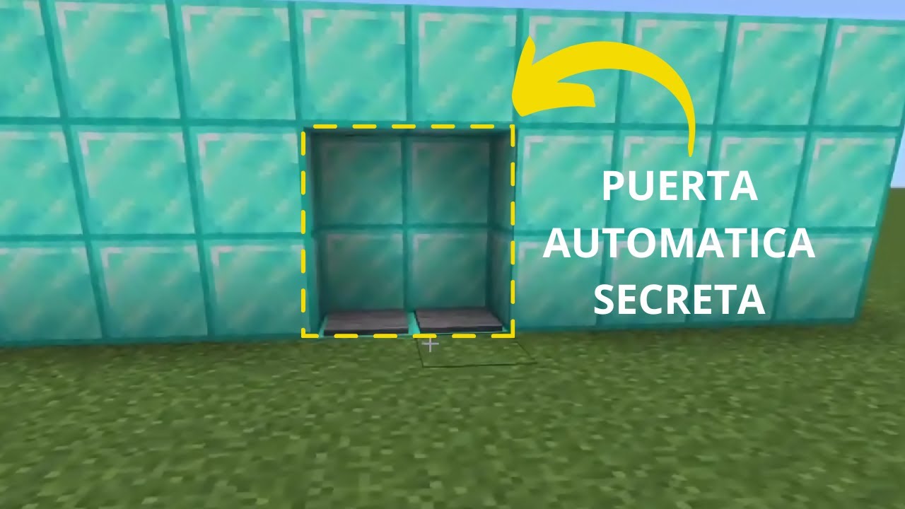 COMO CREAR UNA PUERTA AUTOMATICA EN MINECRAFT - YouTube