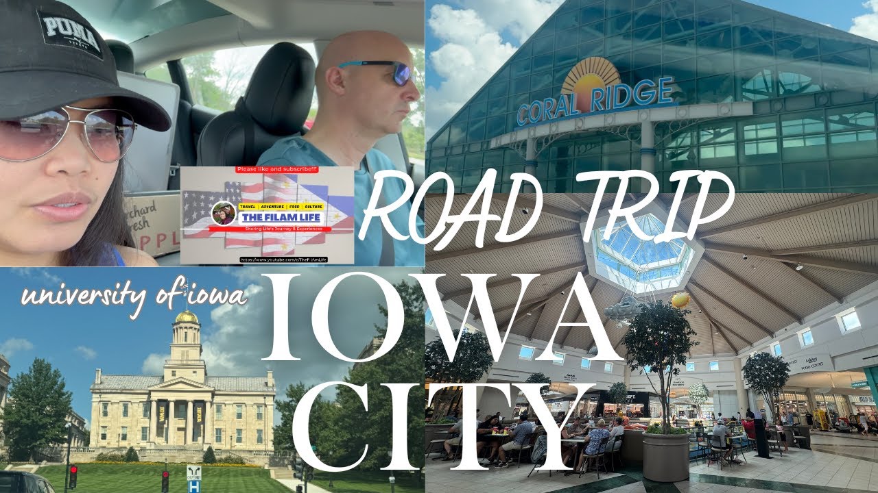 ROAD TRIP TO IOWA CITY 🛣 | Coral Ridge Mall Walking Tour | University of Iowa Campus Sights