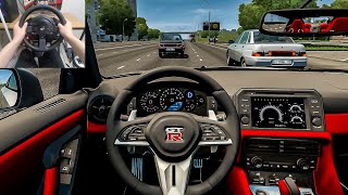 City Car Driving - Nissan GT-R [Steering Wheel Gameplay] screenshot 4