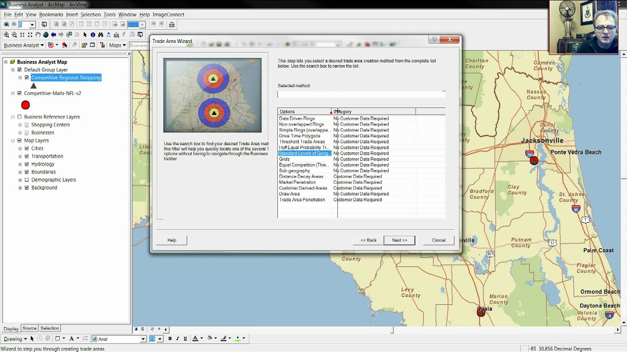 Trade AREAS Module 2 Part 1 - ESRI Business Analyst Demonstration - YouTube