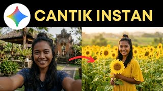 Cara Edit Foto Wanita Jadi MEMUKAU di Ladang Bunga Matahari dengan Gemini AI screenshot 5