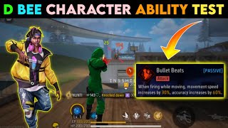 Famous D Bee Character Ability || Free Fire D Bee Character Ability || D Bee Character Ability Test || FF Wealth