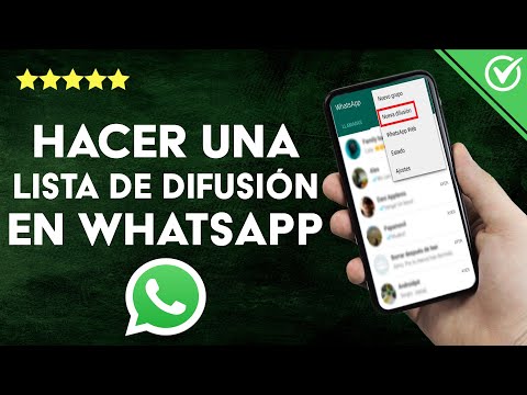 ¿Cómo hacer una lista de difusión en WHATSAPP? - Sin agregar contactos