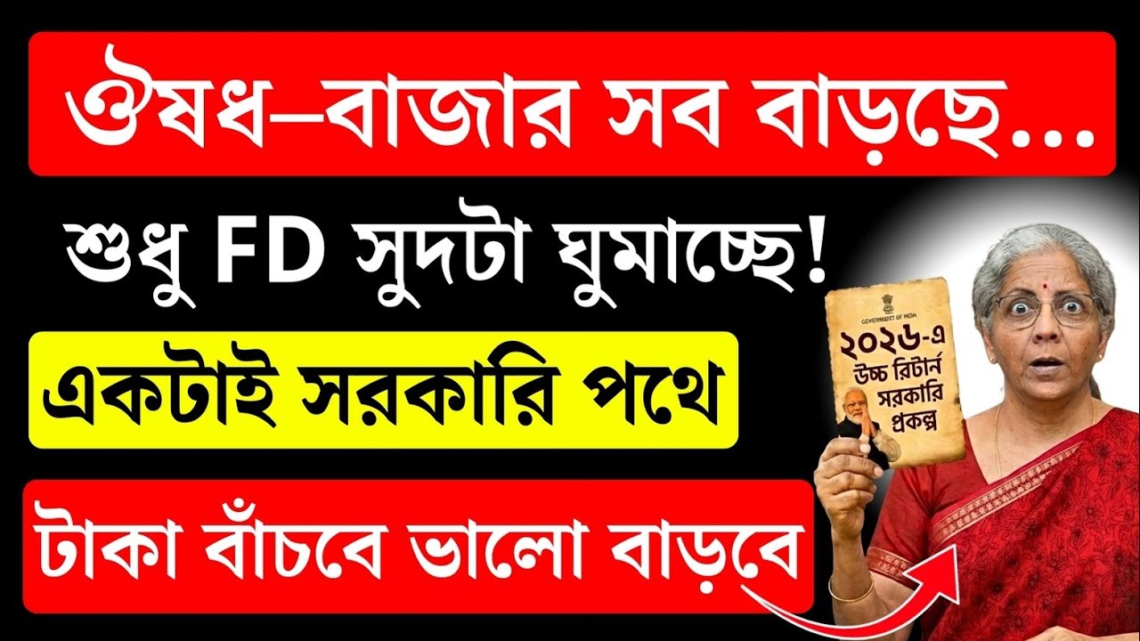 ব্যাংক FD নাকি সরকারি স্কিম: একই টাকায় কার সুদ আর সুরক্ষা কীভাবে বদলায় ?