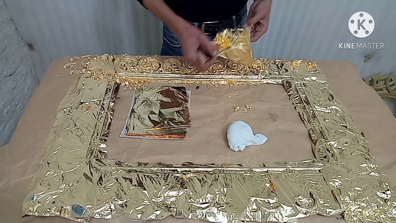 بنفسك تعلم لزق ورق الذهب بطريقة سهلة