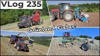 FarmVLOG#235: Gras häckseln, Siloballen, das erste Heu & Kürbisse säen!