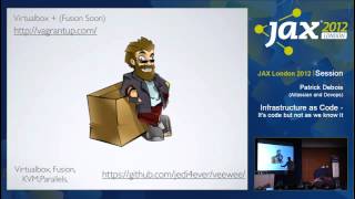 JAX London 2012: Infrastructure as code - it's code but not as we know it
