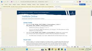 New Perspectives Excel 365/2021 | Module 6: End of Module Project 1 Veritate Online