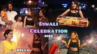 Biggest Diwali Celebration of Bindass Kavya with Divya😍 Best Fireworks Pathake Diwali Vlogs 2023