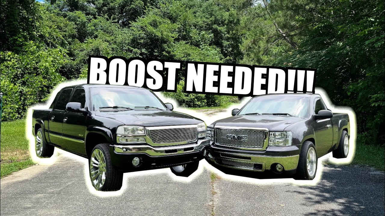 CAMMED CREW CAB VS FULL EXHAUST REG CAB!!! | WHO TO BOOST?! | - YouTube