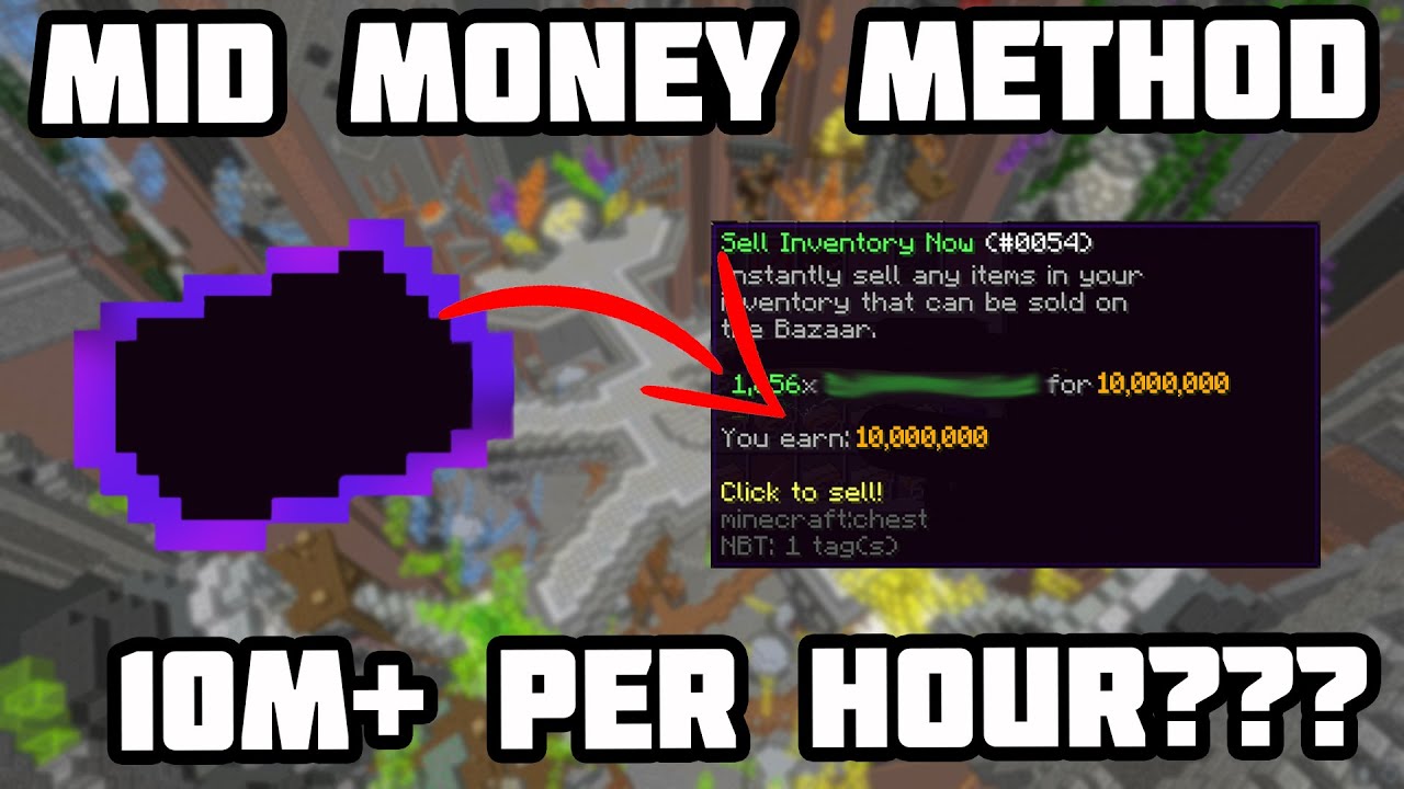 Hypixel skyblock "Best" mid game money making method 10M+ an Hour