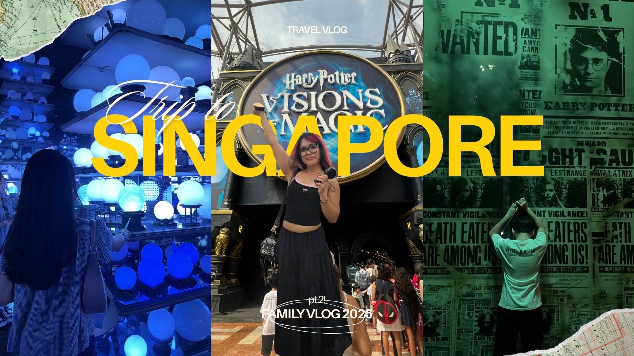 Singapore Vlog Part 2: Harry Potter Visions of Magic, Merlion, Universal Studios SG!!