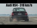 1250HP Audi S4 B5 Bi-Turbo 0-318 KM/H  LOUD START & ACCELERATIONS!