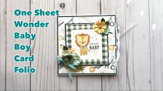 One Sheet Wonder Card Folio | Echo Park | It’s a￼  Boy collection