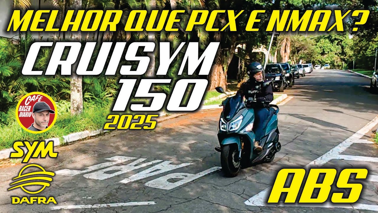 Briga com NMax e PCX? Nova Cruisym 150 ABS+TCS 2025 #dafra #cruisym150 #scooter