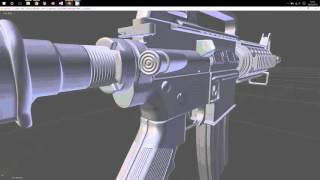 High Poly M4A1 [Blender]