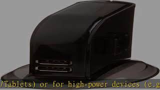 Amazon Basics 7 Port USB 2.0 Hub Tower with 5V/4A Power Adapter