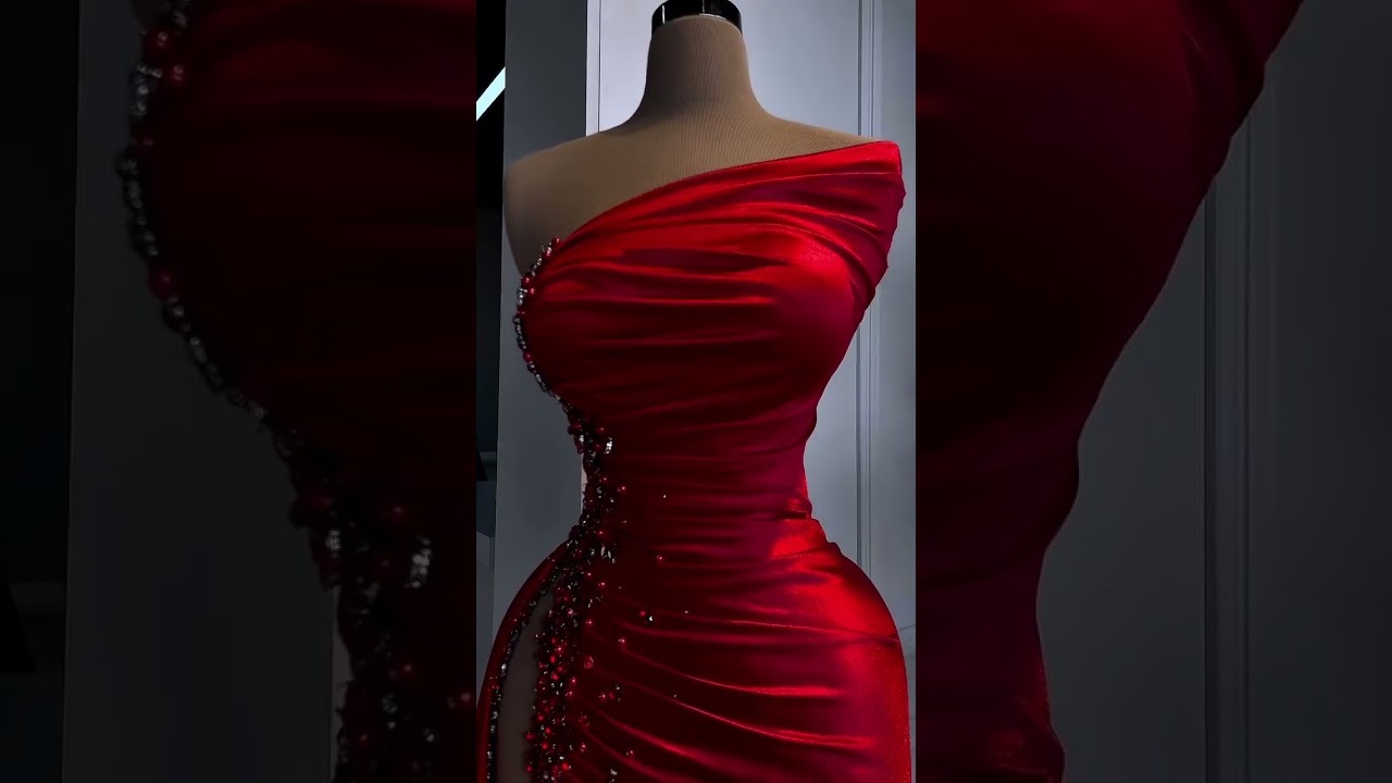 To order this enchanting red gown, send us a DM at @reineecouture