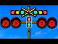 【電車】おもしろい踏切 信号 Funny railroad crossings and trains 目みたいな踏切信号