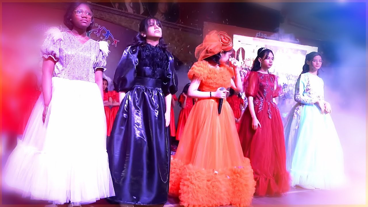 #اطفال_ومواهب اخر مشاركة للمودعات على المسرح 😢