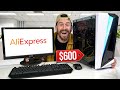 I Built A Gaming PC Using Only Parts From AliExpress!! (AliExpress Vs. Wish PC)