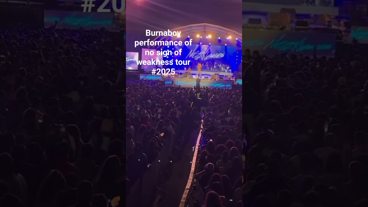 Burnaboy performance of No sign of weakness Tour 