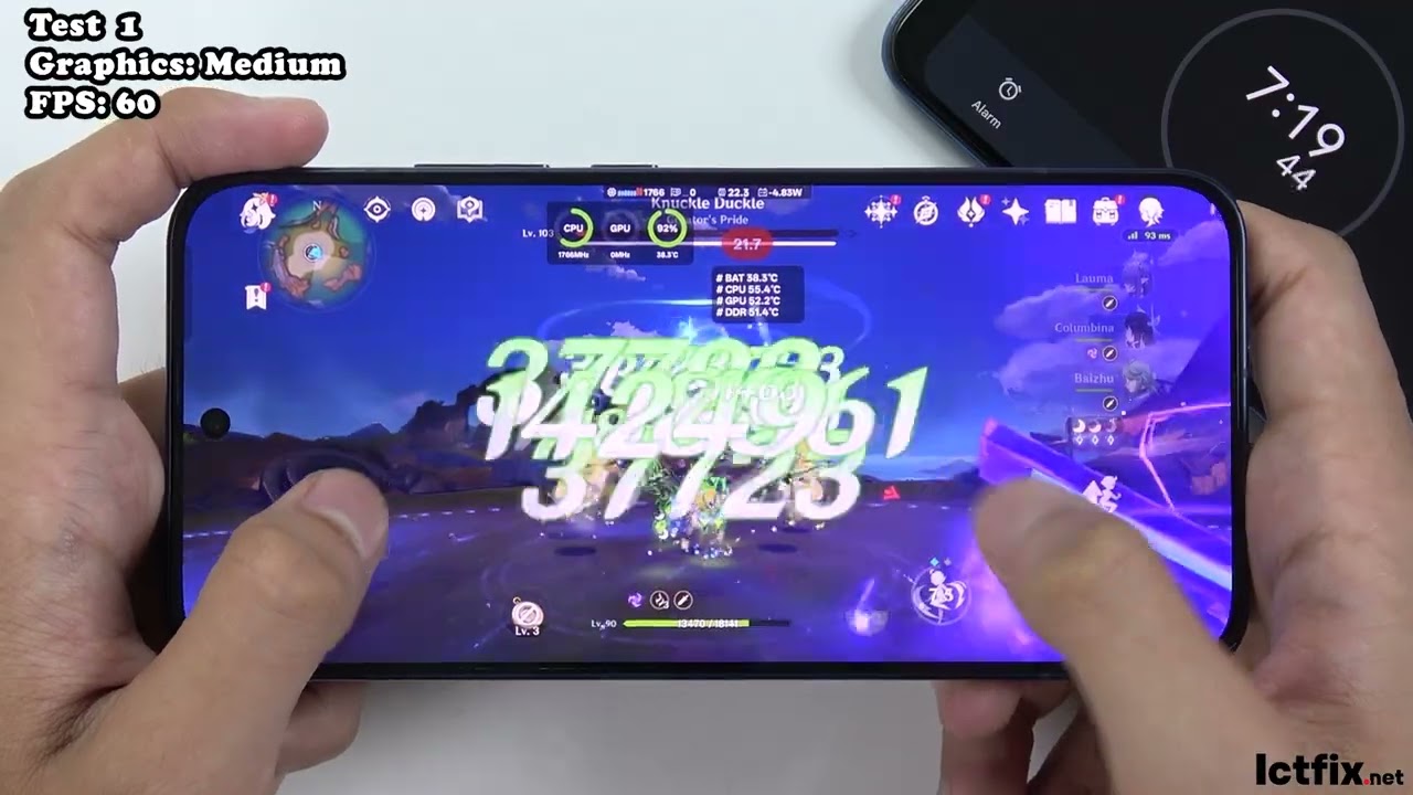 OPPO Reno 15 5G Genshin Impact Gaming Test | Snapdragon 7 Gen 4 | 120Hz AMOLED Performance