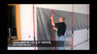 Zip N Close Zippers for Plastic Dust Containment