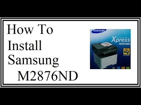 COMMENT INSTOLATION SUMSANG CONDUCTEUR M2876ND