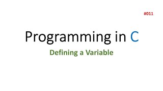 C011 Define Variable