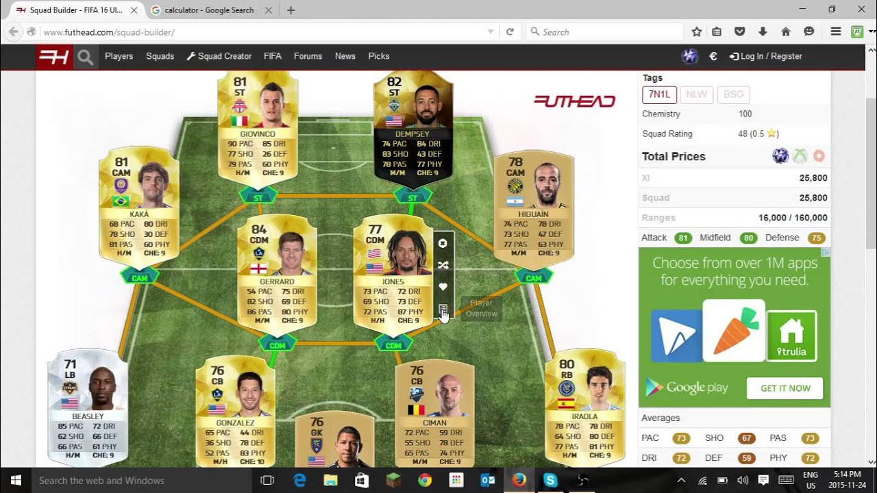FIFA 16 30K MLS SQUAD BUILDER SUPER OP