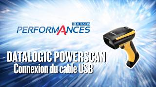 DATALOGIC POWERSCAN PD9530 CONNEXION DU CABLE USB